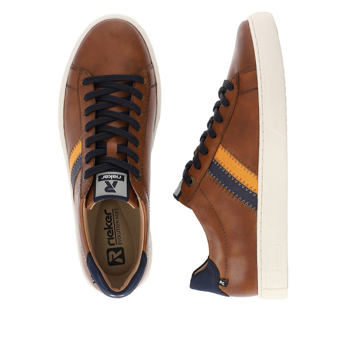 Мужские кеды RIEKER коричневые, артикул U0705-24