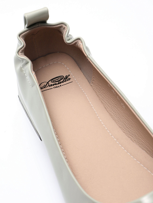 Женские балетки Donna Daniella  оливковые, артикул 2W7-10-106