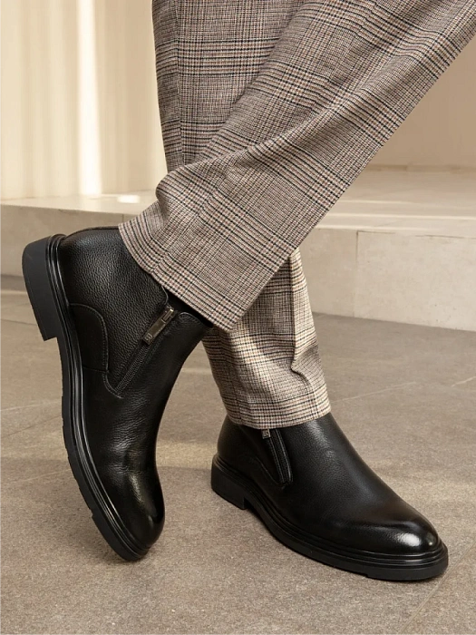 Мужские ботинки BRUNO RENZONI  черные, артикул H011-2