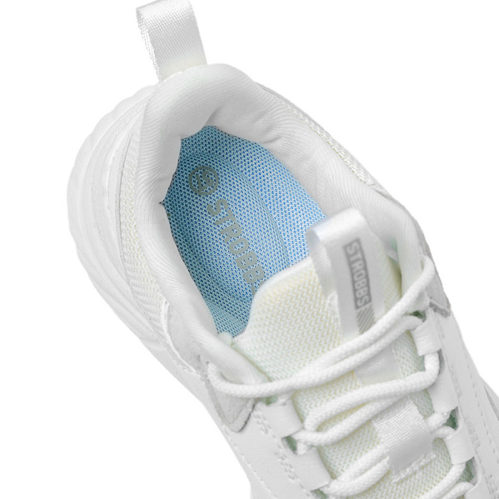 Женские кроссовки STROBBS белые, артикул F7374-6