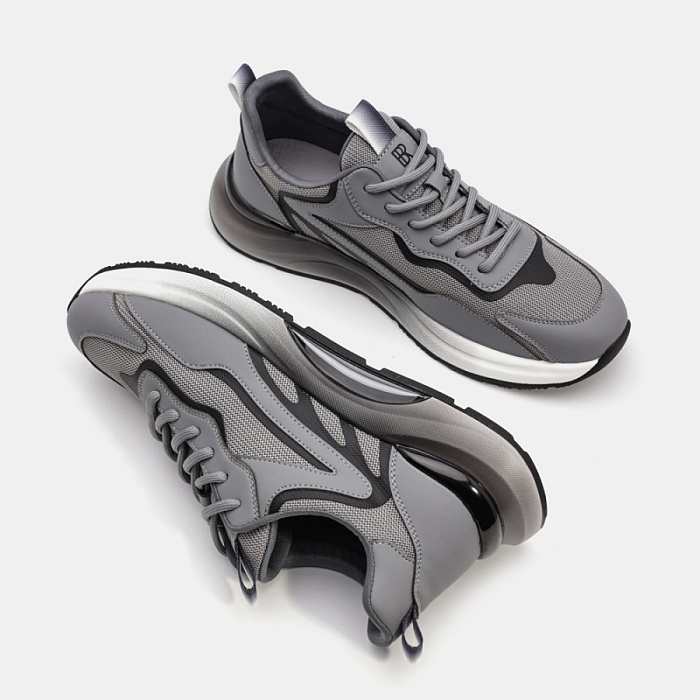 Мужские кроссовки BRUNO RENZONI  серые, артикул HG22013-17