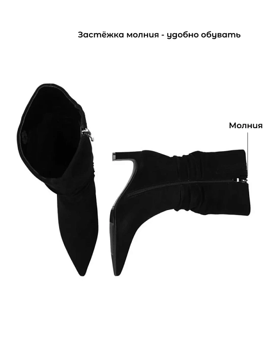 Женские сапоги basic FEDERICA RODARI черные, артикул 7E-3C507-985