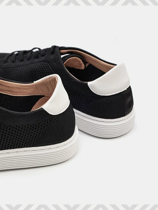 Мужские кеды BRUNO RENZONI  черные, артикул ZS23132-1