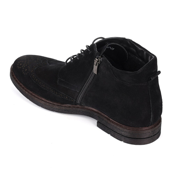 Мужские ботинки basic BRUNO RENZONI  черные, артикул 133--1063-30-2