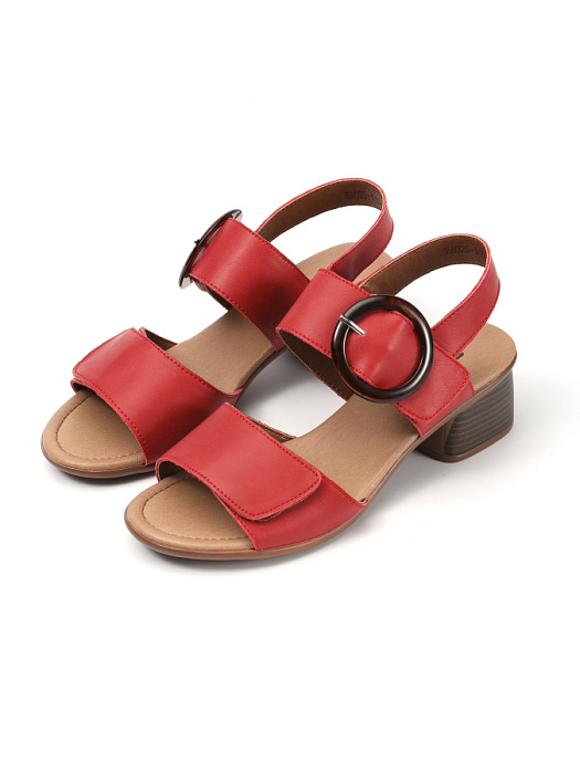Женские босоножки  eObuv красные, артикул EA025-113