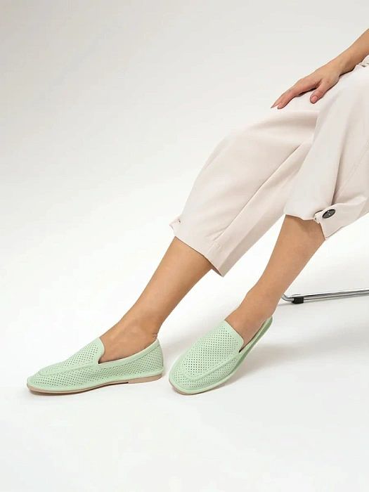 Женские туфли SOFIA-ALEXANDRA зеленые, артикул SA16794-WB/8-1