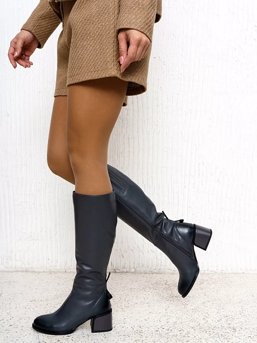 Женские сапоги basic FEDERICA RODARI серые, артикул 15E-A4127D-2