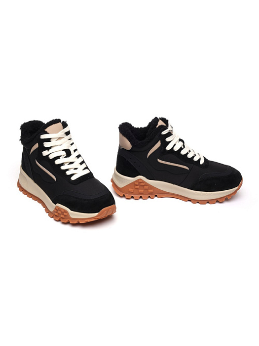 Женские кроссовки Donna Daniella  черные, артикул 42-DBE14-13-101