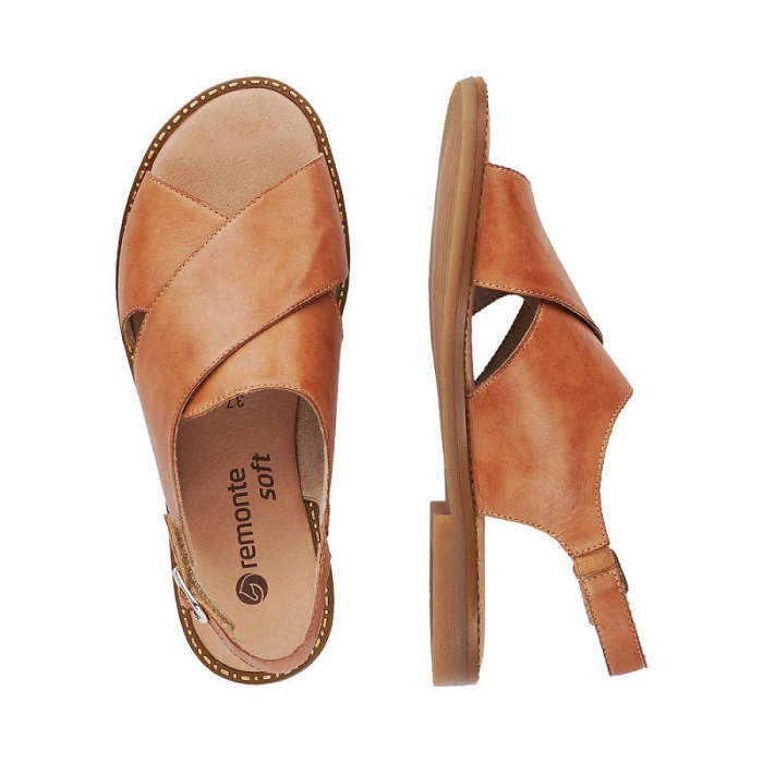 Женские сандалии REMONTE коричневые, артикул D3650-24