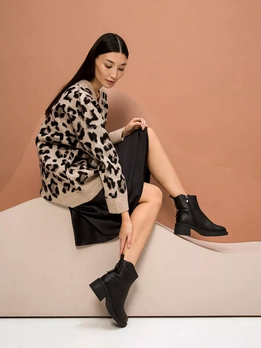 Женские ботильоны Donna Daniella  черные, артикул A516-010