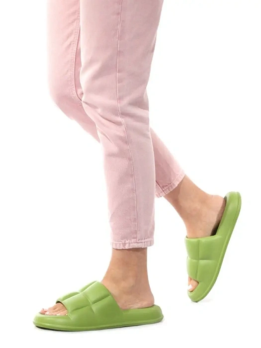 Женские сабо eObuv зеленые, артикул 837958/01-05EB