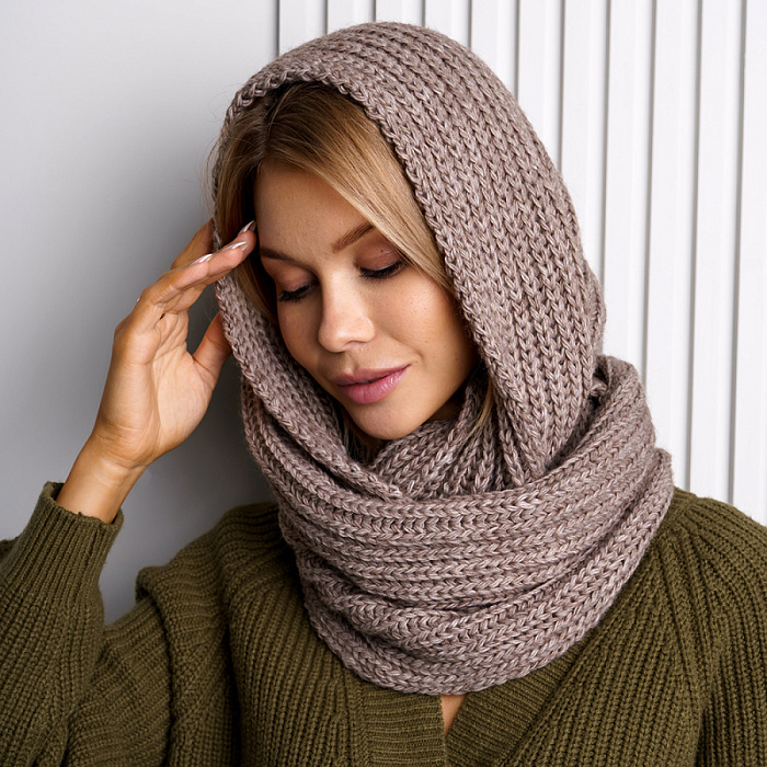 Головной убор FEDERICA RODARI, артикул 704/24_L.Brown