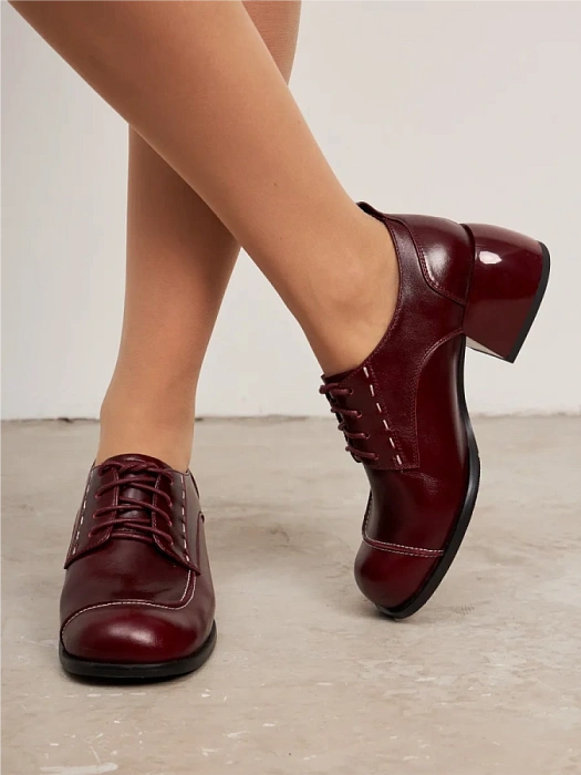 Женские туфли SOFIA-ALEXANDRA бордовые, артикул 4E-5594-901-25W