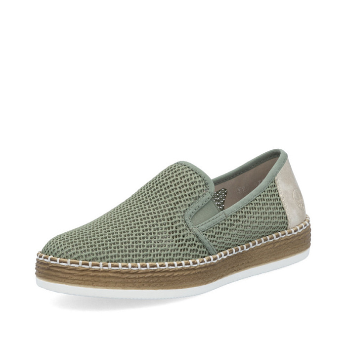 Женские слипоны RIEKER зеленые, артикул L7873-52