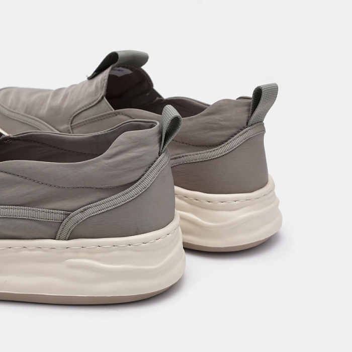 Мужские слипоны BRUNO RENZONI  серые, артикул BR16764-MT