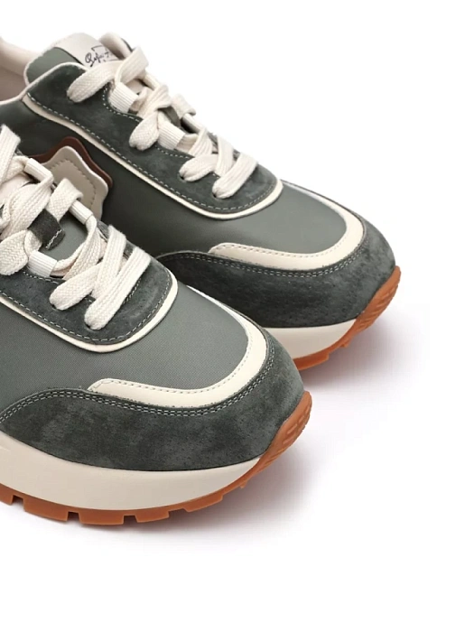 Женские кроссовки SOFIA-ALEXANDRA зеленые, артикул SA16528-WT-1