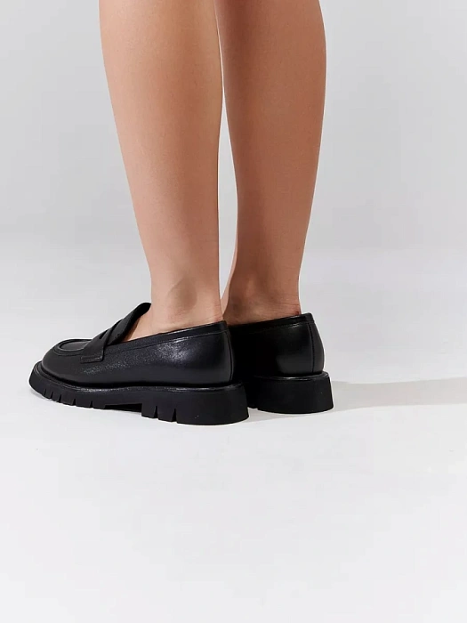Женские лоферы SOFIA-ALEXANDRA черные, артикул 17E-Z16424-F01