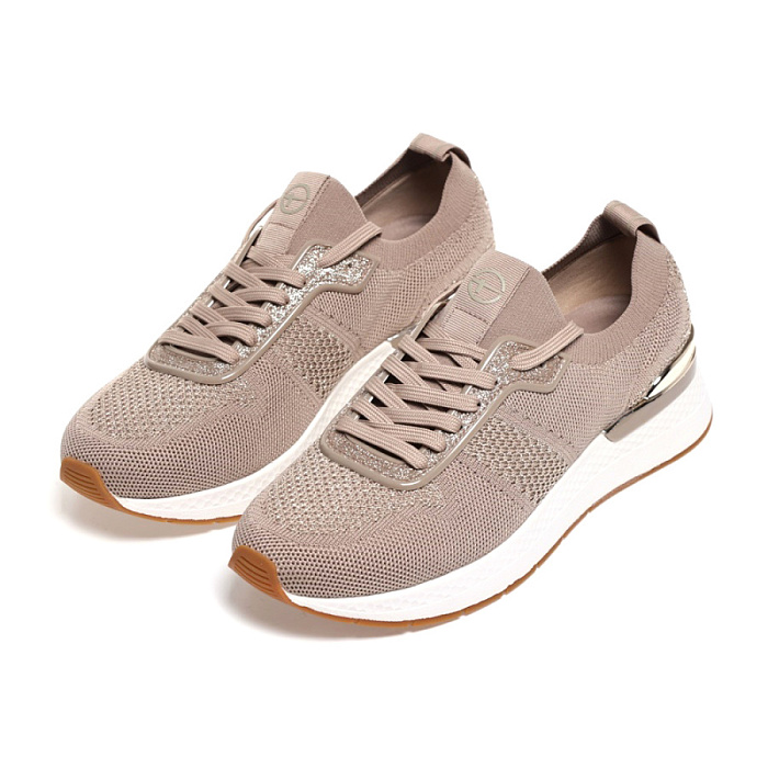Женские кроссовки TAMARIS бежевые, артикул 1-23712-42-498