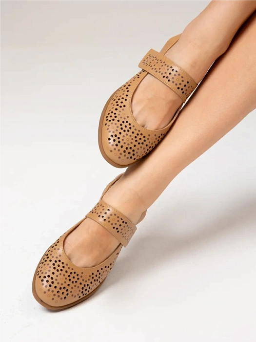 Женские слингбэки FEDERICA RODARI коричневые, артикул 7E-4H189-631