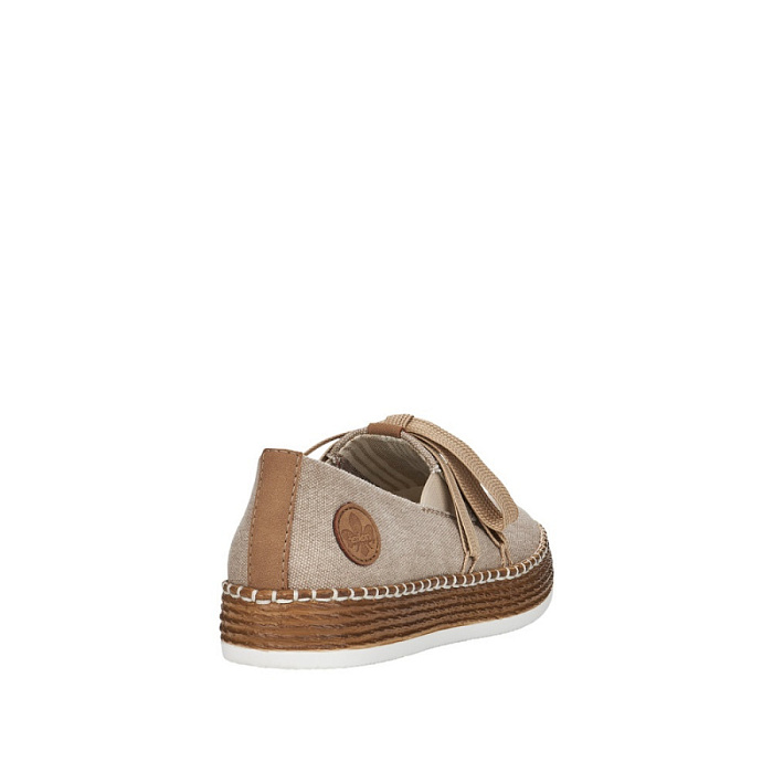 Женские эспадрильи RIEKER бежевые, артикул L7841-60