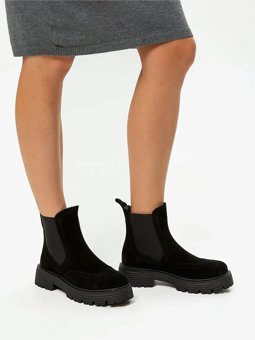 Женские челси eObuv черные, артикул EO-Q-1-24-11/black