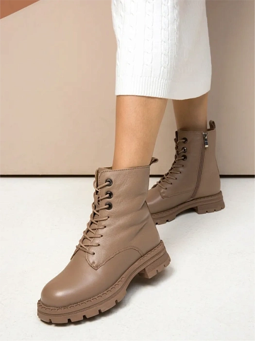 Женские ботинки basic Donna Daniella  бежевые, артикул 32W10-42-108Z