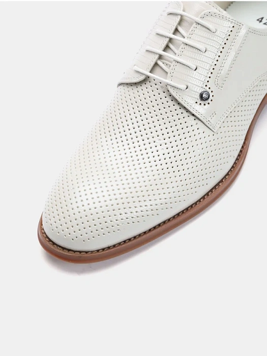 Мужские туфли BRUNO RENZONI  бежевые, артикул 5491B-710B