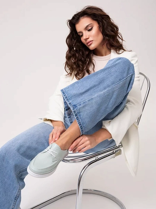 Женские туфли Donna Daniella  зеленые, артикул 53E-80719-1