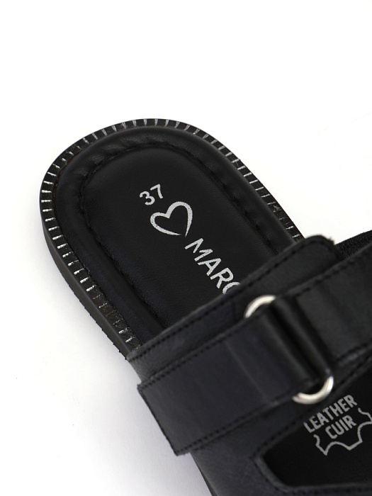 Женские шлепанцы MARCO TOZZI черные, артикул 2-27109-44-001