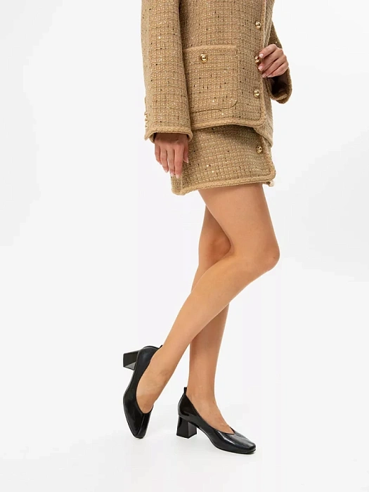Женские туфли лодочки basic Donna Daniella  черные, артикул 42-TME27-54-501