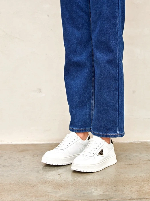 Женские кеды Donna Daniella  белые, артикул 42-TZV6-3-112