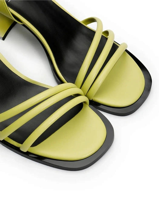 Женские босоножки  FEDERICA RODARI зеленые, артикул 17E-H408-CT5-2Q