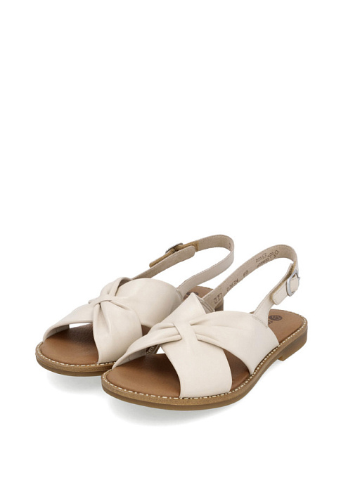 Женские сандалии REMONTE бежевые, артикул D3674-60