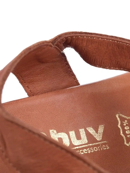 Женские босоножки  eObuv рыжие, артикул 678-230700