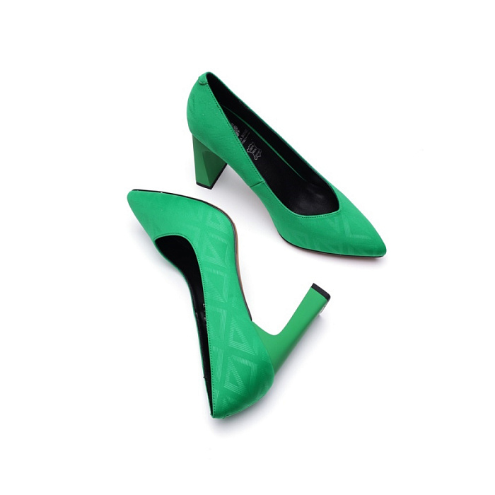 Женские туфли лодочки basic FEDERICA RODARI зеленые, артикул 17E-H595-CT2-2