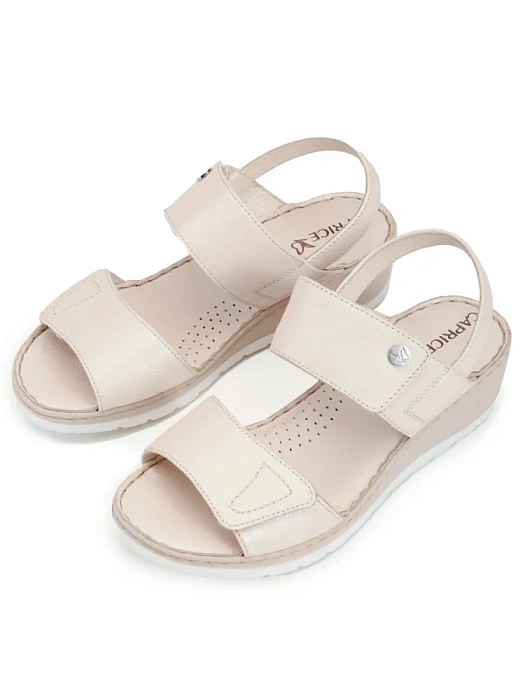 Женские босоножки  CAPRICE бежевые, артикул 9-28251-42-119