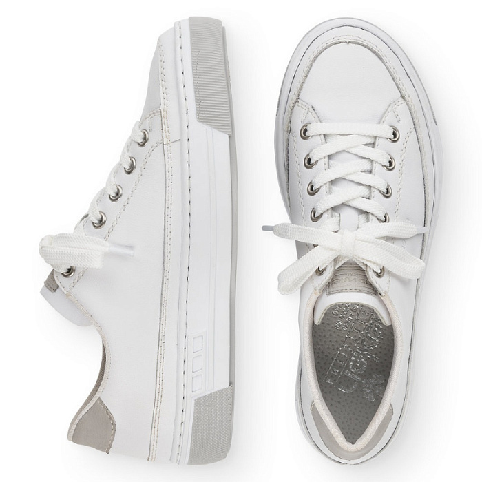 Женские кеды RIEKER белые, артикул L8847-80