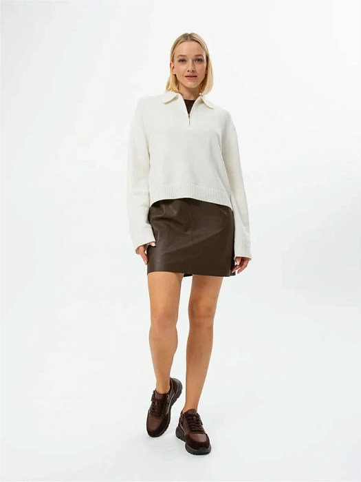 Женские кроссовки FEDERICA RODARI коричневые, артикул 42E-2382-9A