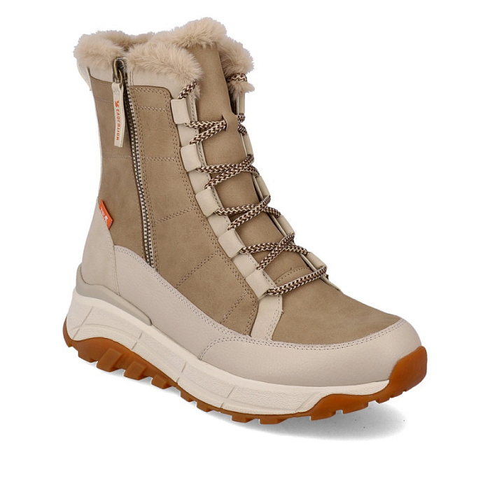 Женские ботинки basic RIEKER бежевые, артикул W0071-20