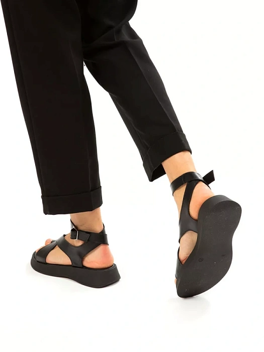 Женские босоножки  eObuv черные, артикул EO-G-120-24-1