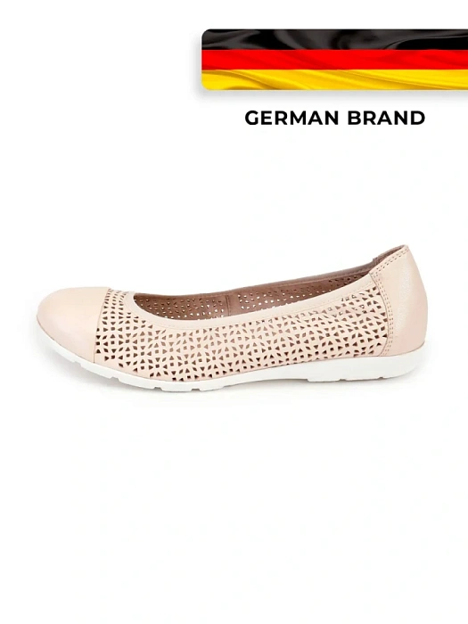 Женские балетки CAPRICE бежевые, артикул 9-22151-42-140