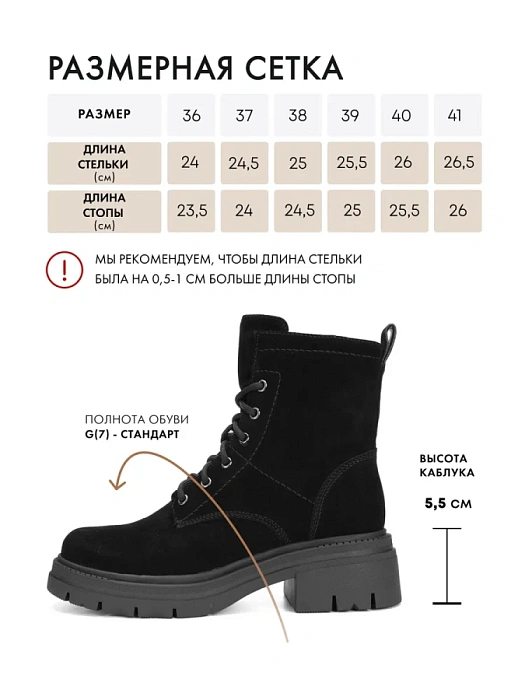 Женские ботинки basic FEDERICA RODARI черные, артикул 7E-3H478-907