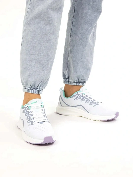 Женские кроссовки RS SPORT белые, артикул LH233A54W_PURPLE