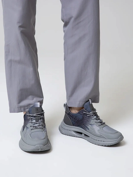 Мужские кроссовки BRUNO RENZONI  серые, артикул HG3656-17