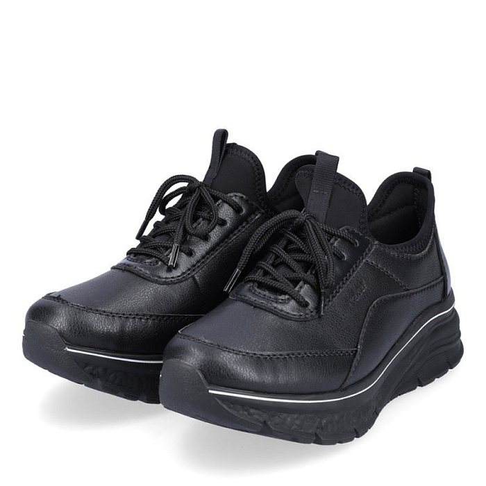 Женские кроссовки RIEKER черные, артикул 48050-00