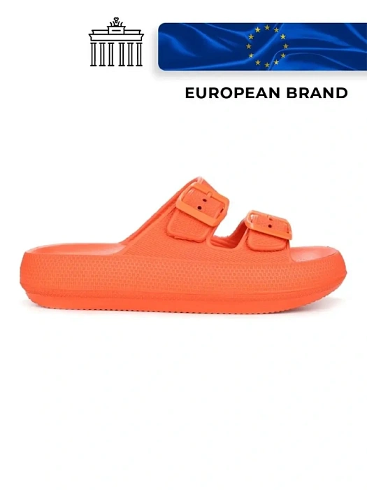 Женские сабо eObuv рыжие, артикул 837977/01-01EB