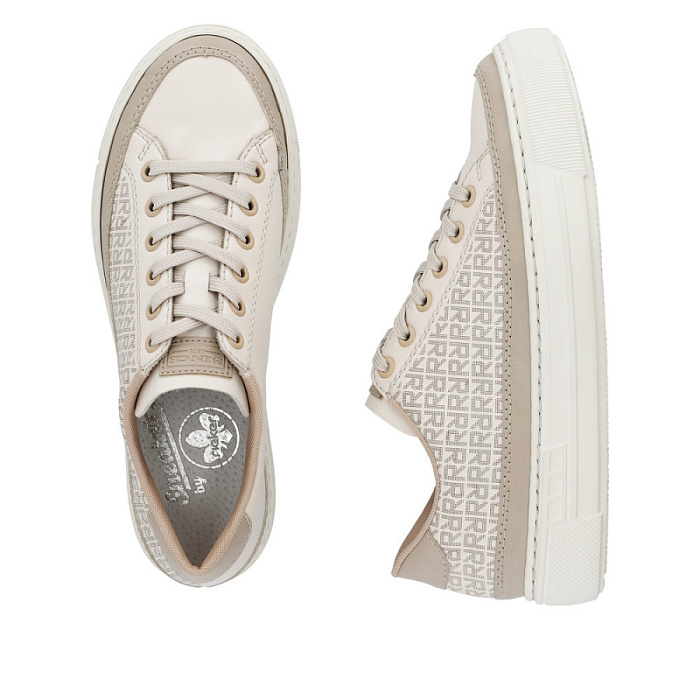 Женские кеды RIEKER бежевые, артикул L9806-60