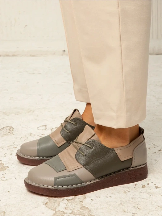 Женские туфли eObuv серые, артикул DB8370-4