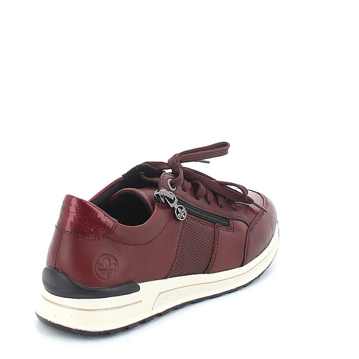 Женские кроссовки RIEKER бордовые, артикул N1406-35
