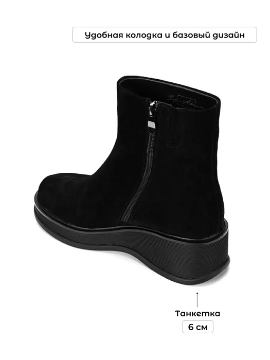 Женские ботинки basic SOFIA-ALEXANDRA черные, артикул 17E-Z16490-B01B